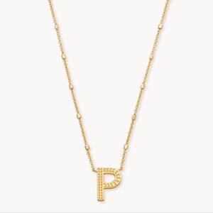 Kendra Scott P Gold Necklace